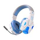 SOYTO SY-T830 Wireless Computer Game Headset Universal Bluetooth E-Sports Wheat Mobile Phone Headset(White Blue) - 1