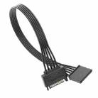 60cm Power Supply SATA 15Pin Male And Female Extension Cable Durable Hard Disk Drive Power Connection Cables - 1