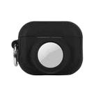 For AirPods Pro 2 / Airtag 2 In 1 All-inclusive Silicone Anti-drop Protection Case(Black) - 1