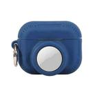 For AirPods Pro 2 / Airtag 2 In 1 All-inclusive Silicone Anti-drop Protection Case(Deep Blue) - 1