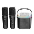 Home Portable Bluetooth Speaker Small Outdoor Karaoke Audio, Color: Y1 Black(Double wheat) - 1