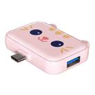 3 In 1 Type-C Docking Station USB Hub For iPad / Phone Docking Station, Port: 3C USB3.0+USB2.0 x 2 Pink - 1