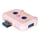 3 In 1 USB Hub For iPad / Phone Docking Station, Port: 3A USB3.0+USB2.0 x 2 Pink - 1