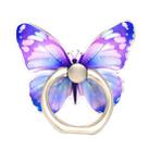 Cute Cartoon Butterfly Multifunctional Finger Ring Cell Phone Holder 360 Degree Rotating Universal Phone Ring Stand, Color: Purple - 1