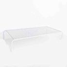 Computer Monitor Elevated Bracket Desk Wrought Iron Rack Organizer, Spec: Deepen Single Layer - 1