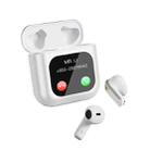 Digital Display Touch Screen TWS Wireless Bluetooth 5.3 Smart Earphones With MP3 Function(White) - 1