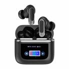 Color Screen Touch ANC Active Noise Reduction LCD Wireless Bluetooth Earphones(Black) - 1