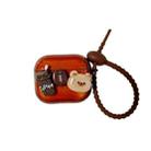 For AirPods 2 / 1 Cartoon 3D Coffee Bear Headphones Case Protective Shell Cover - 1