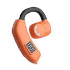 Bluetooth Headset Digital Display Hanging Ear OWS Stereo Sports Earbuds(Orange) - 1