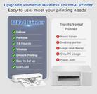 Phomemo M834 Wireless Bluetooth Thermal Printer Support Multi-Size Thermal Paper - 2