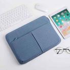 13/13.3 Inch Houndstooth Pattern Oxford Cloth Laptop Bag Waterproof Tablet Storage Bag(Haze Blue) - 1