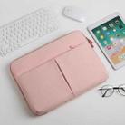 13/13.3 Inch  Houndstooth Pattern Oxford Cloth Laptop Bag Waterproof Tablet Storage Bag(Pink) - 1
