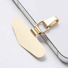 Cell Phone Lanyard Fixing Clip Metal Stainless Steel Patch(Gold) - 1