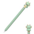 For Apple Pencil 2 AhaStyle Cartoon Dragon Pen Case Capacitive Stylus Silicone Cover(Green) - 1