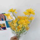 Simulated Flower Arrangement Table Ornament Picnic Photo Props, Style: 5pcs Yellow Daisy Transparent Bag - 1