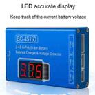 Li-Ion Battery LED Digital Display Balance Charging Case With Power Supply, US Plug(Blue) - 5