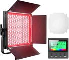 Pixel K80 RGB 45W 2600-10000K 552 LEDs Photography Fill Light Panel Lamp With LCD Display,US Plug Standard Set - 1