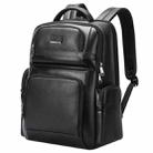 Bopai 61-123291 Large-capacity First-layer Cowhide Laptop Backpack with USB+Type-C Port, Color: Lychee - 1