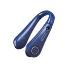 F11 Portable USB Charging Rotating Digital Display Bladeless Hanging Neck Fan(Blue) - 1