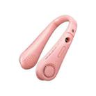 F11 Portable USB Charging Rotating Digital Display Bladeless Hanging Neck Fan(Pink) - 1