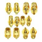 4pcs /Set SMA To MMCX Coaxial Adapter Kit Brass Coaxial Connector RF Antenna Adapter - 3