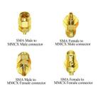 4pcs /Set SMA To MMCX Coaxial Adapter Kit Brass Coaxial Connector RF Antenna Adapter - 4