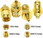 4pcs /Set SMA To MMCX Coaxial Adapter Kit Brass Coaxial Connector RF Antenna Adapter - 5