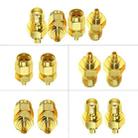 4pcs /Set SMA To MMCX Coaxial Adapter Kit Brass Coaxial Connector RF Antenna Adapter - 7