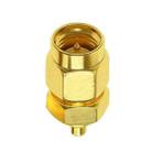 SMA Male To  MMCX Male Coaxial Adapter Kit Brass Coaxial Connector RF Antenna Adapter - 1