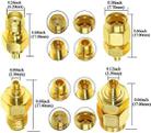 SMA Male To  MMCX Male Coaxial Adapter Kit Brass Coaxial Connector RF Antenna Adapter - 5