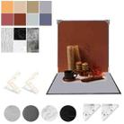 2pcs 40cm Double-Sided Background Board + 7pcs Backdrop Paper Photography Props Set, Spec: Set 1 - 1