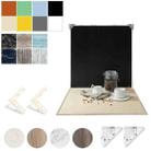 2pcs 60cm Double-Sided Background Board + 7pcs Backdrop Paper Photography Props Set, Spec: Set 4 - 1