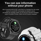 GT3Pro 1.28-Inch Health Monitoring Bluetooth Call Smart Watch With NFC, Color: Black Steel - 4