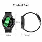 GT3Pro 1.28-Inch Health Monitoring Bluetooth Call Smart Watch With NFC, Color: Silver Three-bead Steel - 2