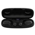 OWS Hanging Ear Bluetooth Earphones With Digital Display Charging Compartment(Black) - 1