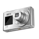 4K HD Optical Zoom Digital Camera 60MP Dual Screen Selfie Camera, No Memory(Silver) - 1