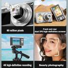 4K HD Optical Zoom Digital Camera 60MP Dual Screen Selfie Camera, No Memory(Silver) - 6