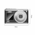 4K HD Optical Zoom Digital Camera 60MP Dual Screen Selfie Camera, No Memory(Silver) - 8
