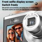 4K HD Optical Zoom Digital Camera 60MP Dual Screen Selfie Camera, No Memory(Silver) - 11