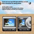 4K HD Optical Zoom Digital Camera 60MP Dual Screen Selfie Camera, No Memory(Silver) - 12