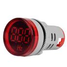 SINOTIMER ST16HZ 20-75Hz AC Frequency 22mm Round Opening LED Digital Signal Indicator Light(01 Red) - 1