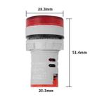 SINOTIMER ST16HZ 20-75Hz AC Frequency 22mm Round Opening LED Digital Signal Indicator Light(01 Red) - 6