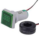 SINOTIMER ST17A Square 22mm LED Digital Display Signal Light AC Current Indicator 0-100A(04 Green) - 1