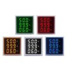 SINOTIMER ST17VAH 3 In 1 Square LED Digital Display AC Voltage Current Frequency Indicator 60-500V 0-100A 20-75Hz(01 Red) - 2