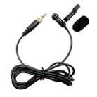 3.5mm Straight Internal Thread Plug Wireless Transmitting Lavalier Microphone, Length: 1.5m(Sponge Cover) - 1