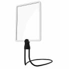 8039-5 LED Light Multifunctional Charging Hanging Neck Handheld Reading Magnifying Glass(Black) - 1
