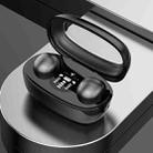 Mini TWS Bluetooth Earphones With Rectangular Bin Noise Reduction Long Life Sleep Wireless Music Earbuds(Black) - 1