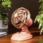 Mini Office Desktop Silent Electrical Fan Desktop Outdoor USB Retro Fan(Pink) - 1