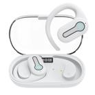 J31 OWS Hanging Ear Stereo Bluetooth Earphones With Digital Charging Compartment(White) - 1