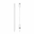 Fast Charge+Touch Switch+Bluetooth Function Anti-false Touch Capacitive Pen for iPad 2018 or Later(White) - 1